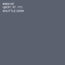 #5B616F - Shuttle Gray Color Image